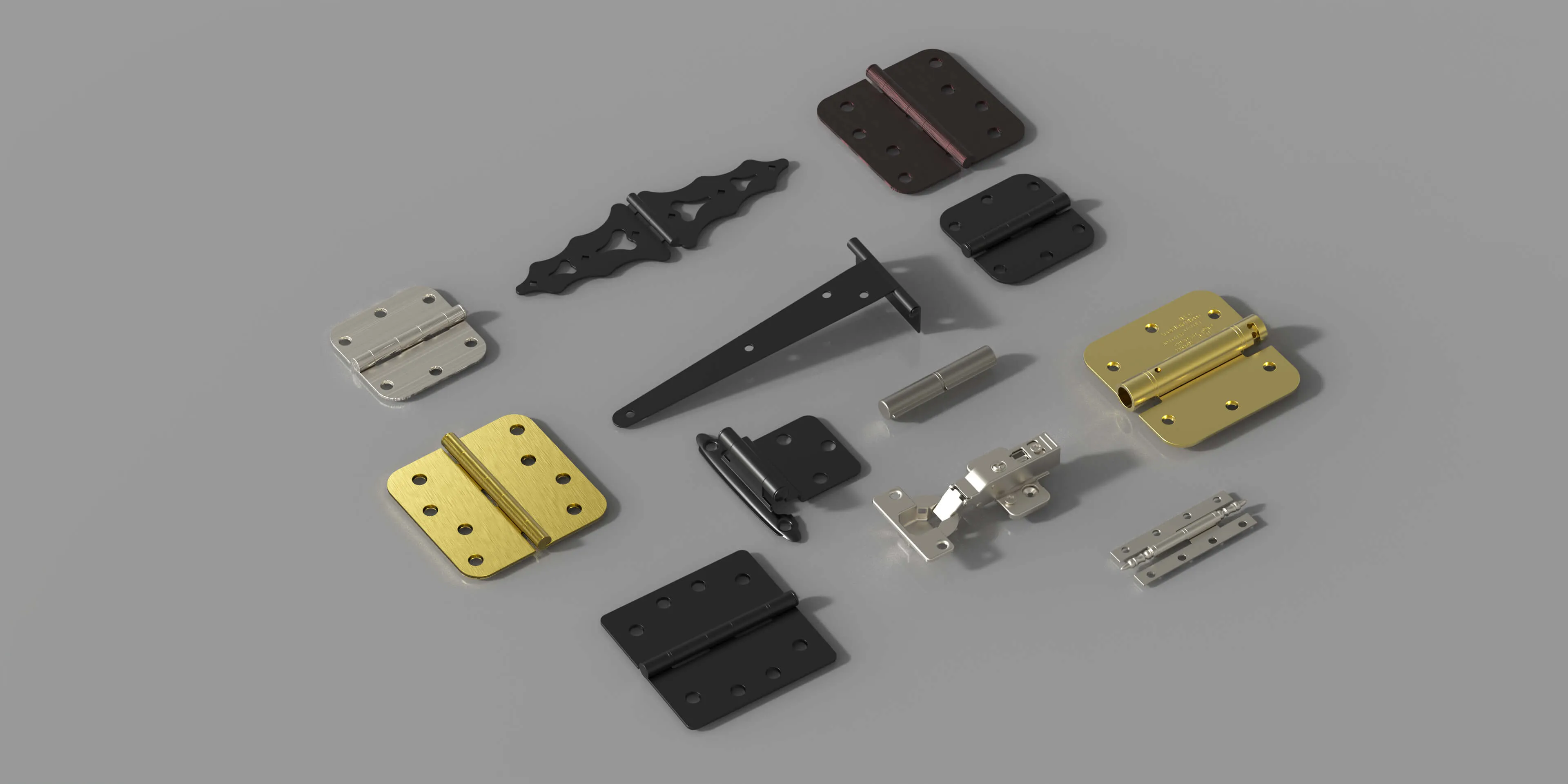 various hinges